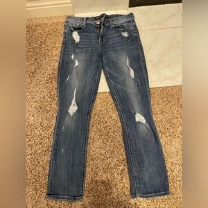 EXPRESS JEANS CROPPED LEGGING MID RISE 
SIZE 6